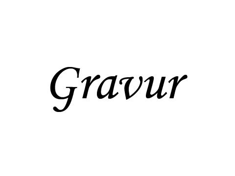 Gravur - 4 Wrter - auf einer Seite - Textgravur