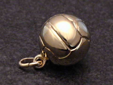 Polierte Gold 333 Kugel / Fuball Handball -klein-