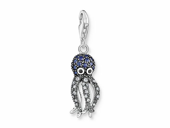 Thomas Sabo charm 1890-644-1 Krake - Sterling Silber geschw. - synth. Spinell - Zirkonia