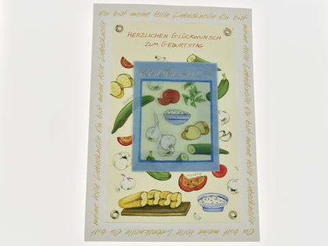 Geburtstagskarte - Karte mit befllbaren Beutel - Gemsearten