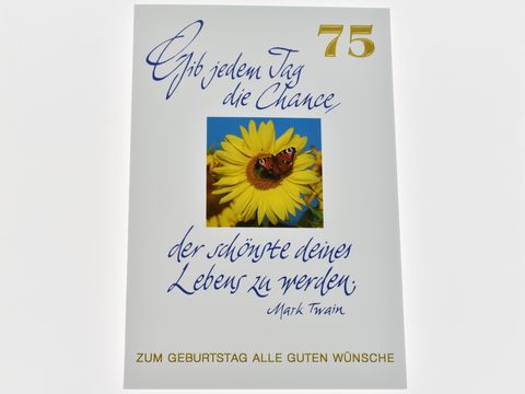 Geburtstagskarte - Sonnenblume