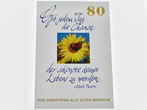 Geburtstagskarte - Sonnenblume