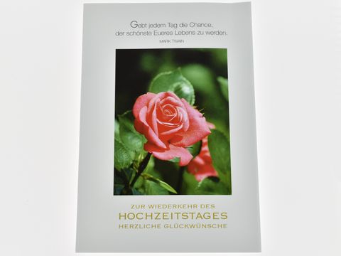 Hochzeitskarte - Rose mit Weisheit