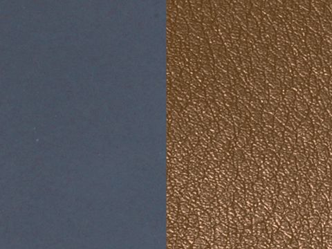 Les Georgettes Vinyl - Perspex Armreifen Einsatz - CD000 - Marineblau Soft - Schokolade - 14 mm