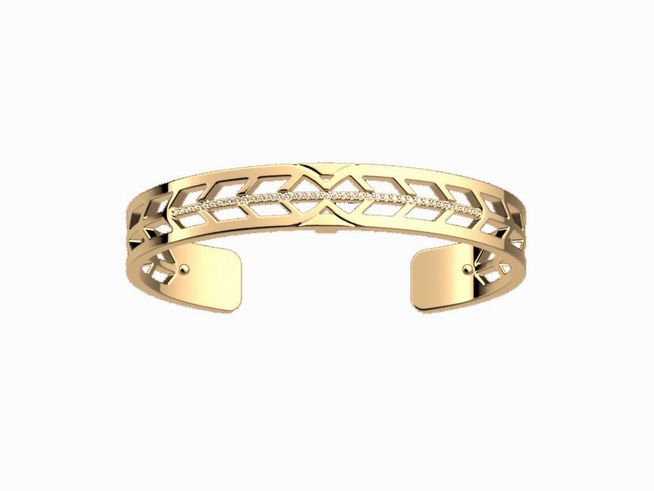 Les Georgettes FAUCON 7036512 - Armreif 8 mm Gold - Gelbgold finish - Zirkonia