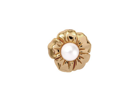 Endless - Perlenblte - 25552 - Pearl Flower - Gold auf Silber Element