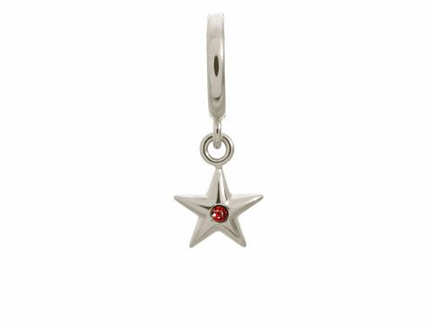 Endless 43267-5 - Garnet Shiny Star - Silber charms