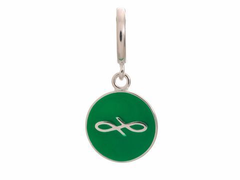 Endless 43307-10 - Green Endless Coin - Silber charms