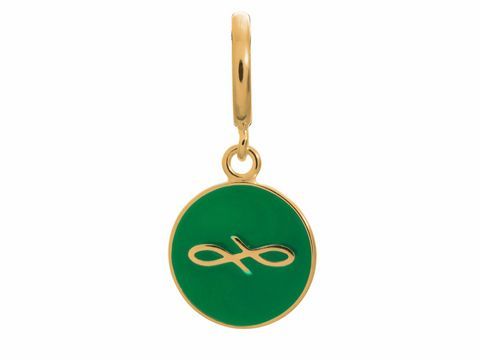 Endless 53345-10 - Green Endless Coin - Gelbgold charms