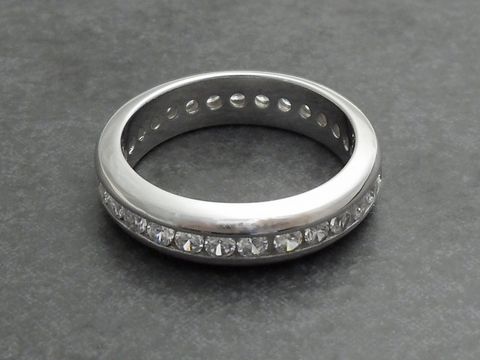 Silber Ring - Sterling Silber - Größe: 58/18,5 - Funkel