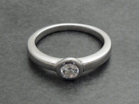 Silber Ring - Sterling Silber - Gre: 50/16 - MODERN