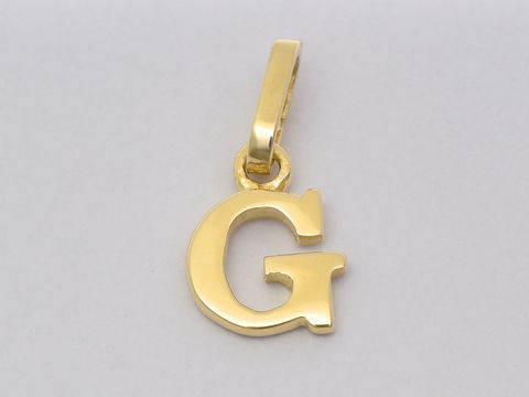 G - Buchstaben Anhnger 925 Sterling Silber vergoldet