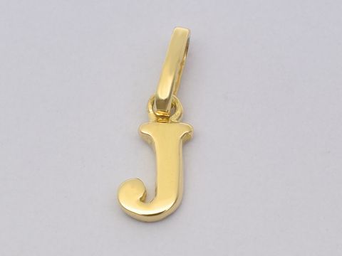 J - Buchstaben Anhnger 925 Sterling Silber vergoldet