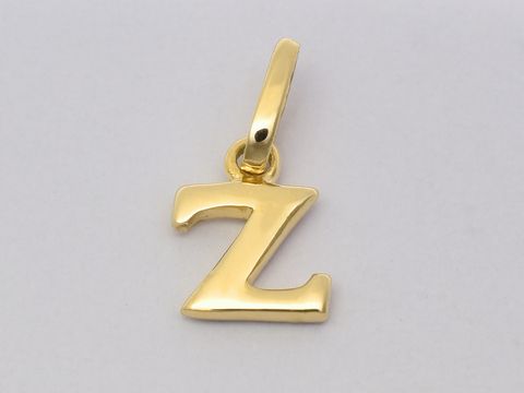Z - Buchstaben Anhnger 925 Sterling Silber vergoldet