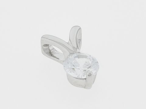 Silber Anhnger - Designorientiert - Silber - elegant - Zirkonia klar