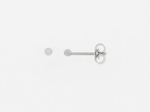 Silber Ohrringe - Kugel - Silber - 2 mm - Stecker