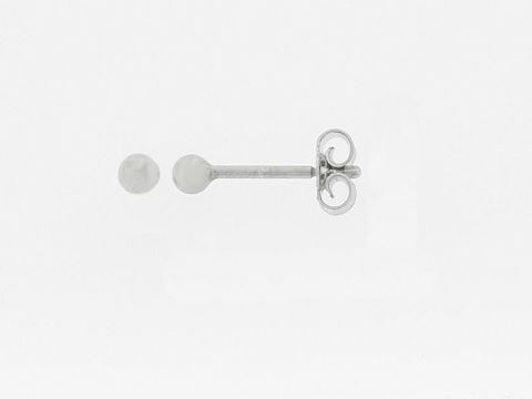 Silber Ohrringe - Kugel - Silber - 2,5 mm - Stecker