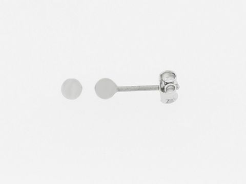 Silber Ohrringe - Kugel - Silber - 3 mm - Stecker