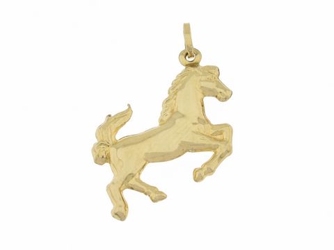 Pferd - Anhnger - Silber vergoldet - entzckend Reitsport - ca 2,4 cm