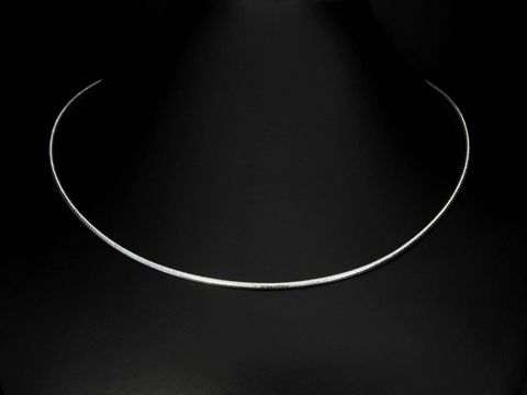 Silber Omega Reifen - Tonda - Sterling Silber - Schlangenkette - 45 cm - 1,9 mm
