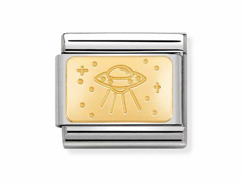 Nomination 030153 20 - U.F.O. - COMPOSABLE CLASSIC COSMO EDITION - Edelstahl - 18Kt Gold