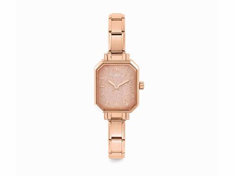 Nomination 076031 25 - Ros - TIME PARIS COLLECTION Armbanduhr mit Composable-Armband + Glitzer-Ziffernblatt - Rosgold