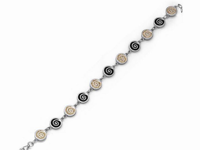 DUR Armband Spirale 2.0 - A1649 - Sterling Silber - 16,5cm-19,5cm