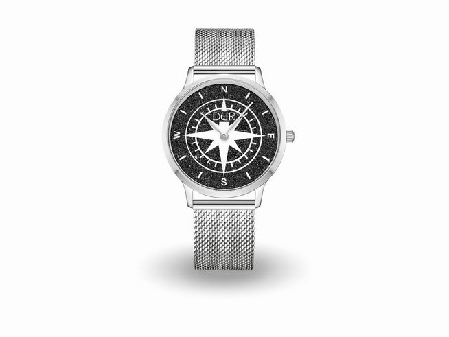 DUR Uhr Kompass Lavasand - DW006 - Edelstahl - 36 mm