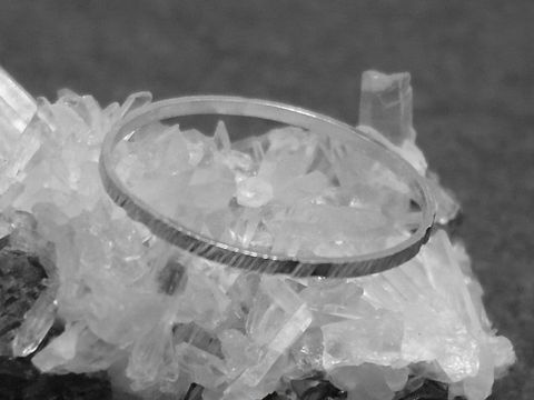 Silber Ring rhodiniert 1mm breit Gr: 50 /15,8mm-City-