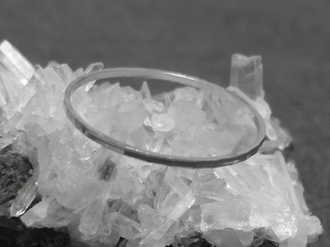 Silber Ring rhodiniert 1mm breit Gr: 50 /15,8mm-City-