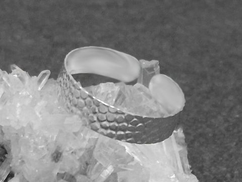 Silber Ring 5 mm breit mit Muster Gr. 55 - 65
