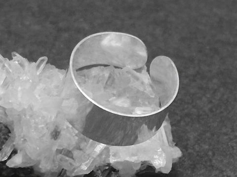 Silber Ring 8 mm breit und poliert Gr. 55 - 65