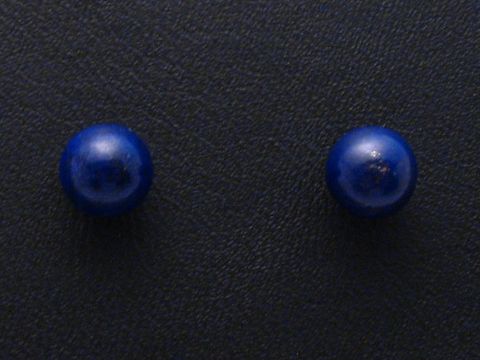 Ohrringe DESIGN - Sterling Silber - Lapis 6 mm
