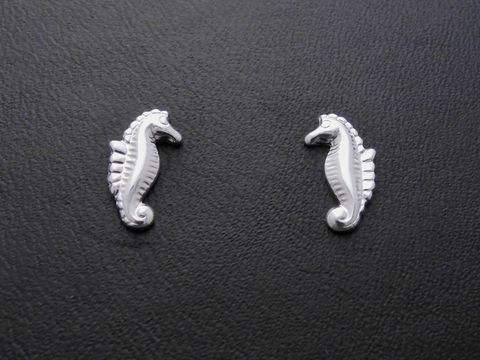 Silber Ohrstecker - Ohrringe - Seepferdchen - tierisch