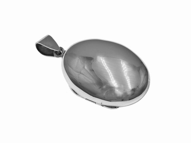 Silber Medaillon - oval - klassisch - Sterling Silber