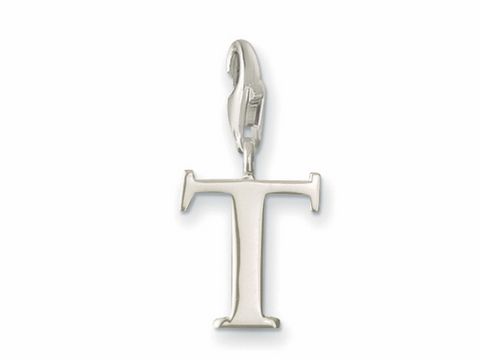 Thomas Sabo - T - Buchstaben charms Anhnger - 0194-001-12 - Silber