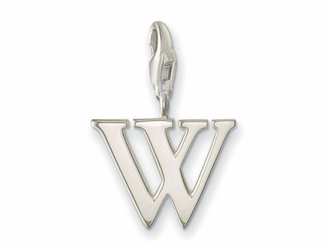 Thomas Sabo - W - Buchstaben charms Anhnger - 0197-001-12 - Silber