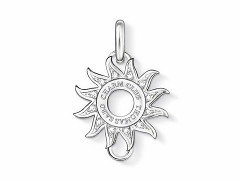 Thomas Sabo X0177-051-14 Charms Trger carrier Anhnger Silber + Zirkonia weiss