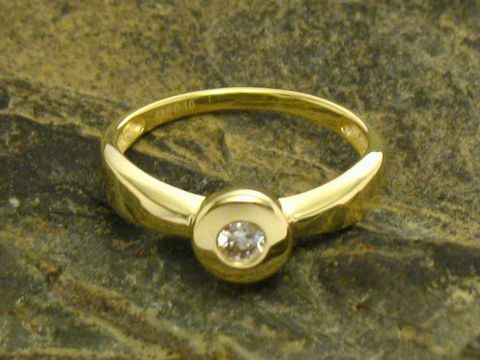 Ring ELEGANT - Gold 585 Gr. 52/17 Diamant