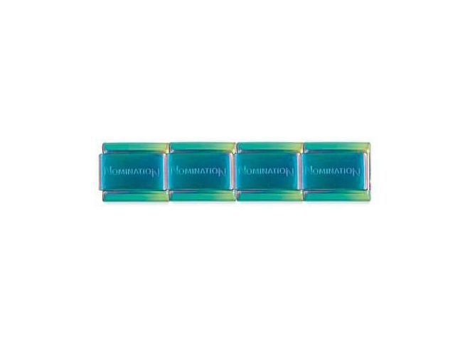 Nomination Classic Armband 18 Elemente Edelstahl - matt - 030001 37 - 18 Elemente - Schimmer Color Mix - 17,5 cm