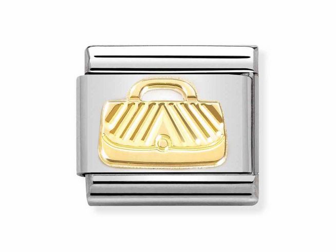 Nomination 030149 48 Classic SYMBOLE Edelstahl & Gold 750 - Tasche + diamantiert