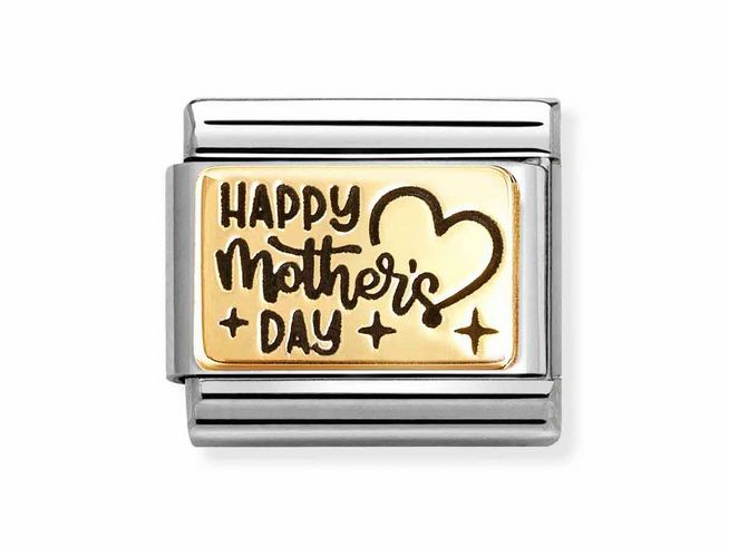 Nomination Classic Gold 030166 36 - Happy Mother's Day - Emaille