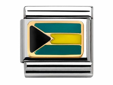 Nomination 030235 19 - Classic - Bahamas - FLAGGE AMERIKA - Gold + Emaille