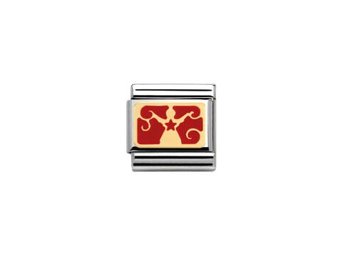 Nomination - Classic - Schutzengel - rote Emaille - xmas - 030282 01