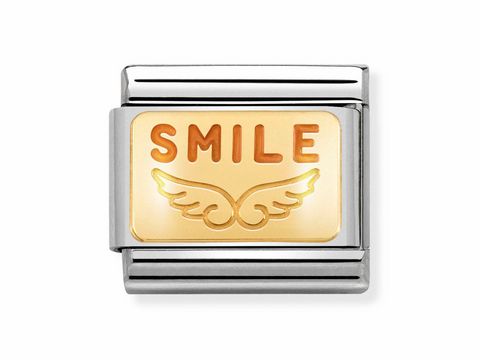 NOMINATION CLASSIC Gold Email SMILE Edelstahl - 030284 38