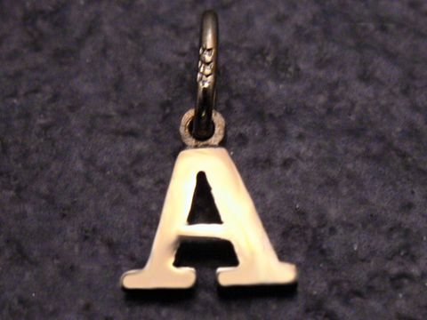 A - Gold 333 Druck Buchstaben Initialen Anhnger -Nice-