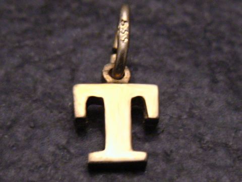 T - Gold 333 Druck Buchstaben Initialen Anhnger -Nice-