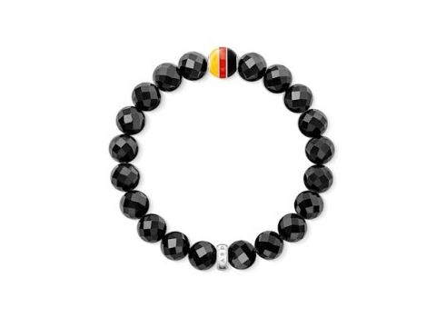 Thomas Sabo Armband Deutschland - DFB_A0002-148-11-L15 - Silber - Emaille - Obsidian - 15 cm