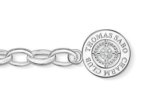 Thomas Sabo Jubilums - Armband 18,5 cm - DCX0001-725-14-M Sterling Silber - Diamant