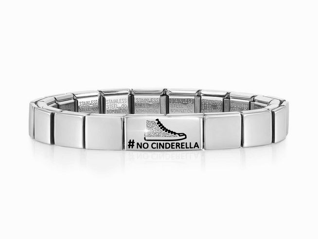 Nomination Classic GLAM Armband Edelstahl Silber - 239101 20 - Double Link No Cinderella